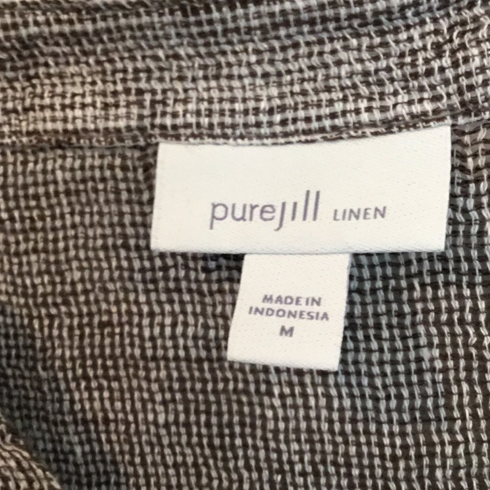 Pure J.Jill Blouse. Light Linen material. Used good condition - Picture 3 of 4